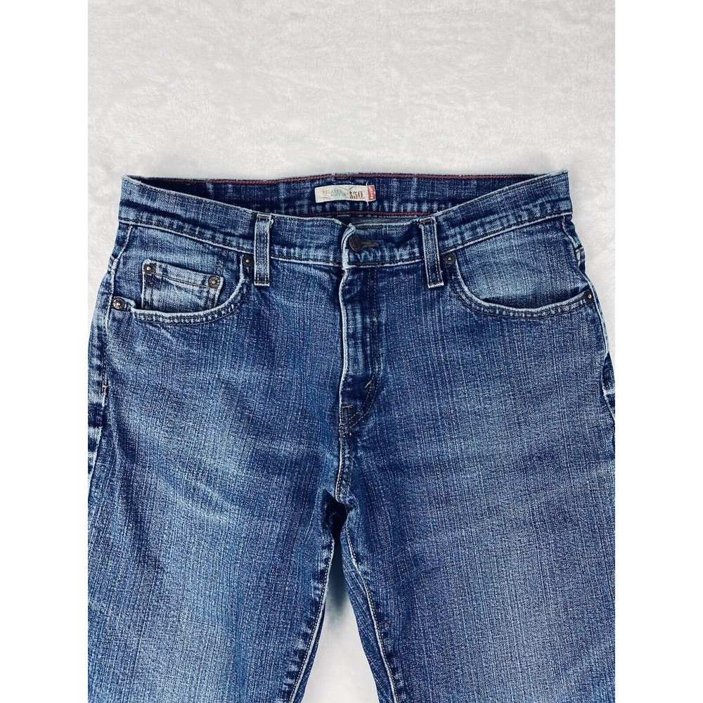 Levi's 550 Classic Relaxed Relaxed Boot Cut Womens Jeans Size 12S - Picture 2 of 16